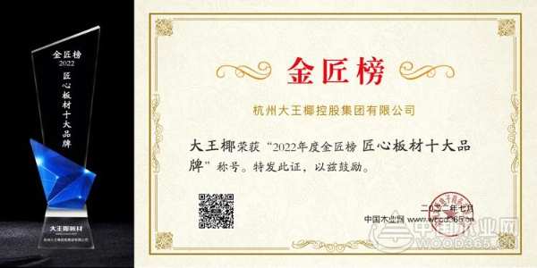 专注变革与提升 大王椰勇夺2022金匠榜三项殊荣